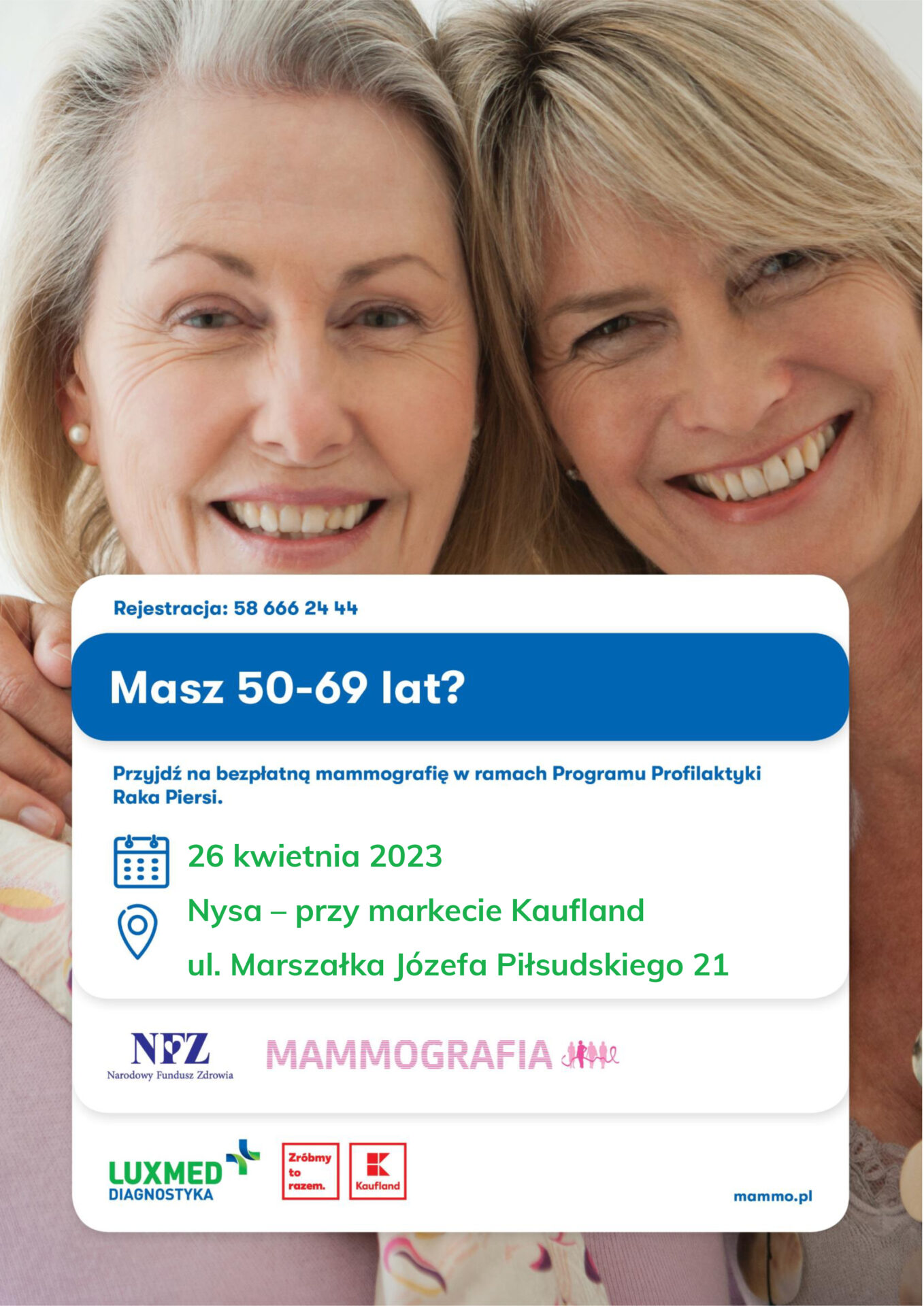 Mammografia w Nysie 26 kwietnia